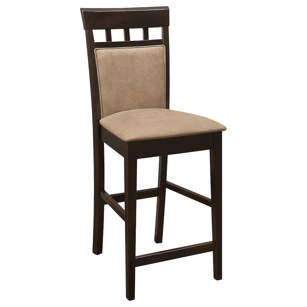 Gabriel Closed Back Counter Chair Cappuccino (Set of 2). Picture 3