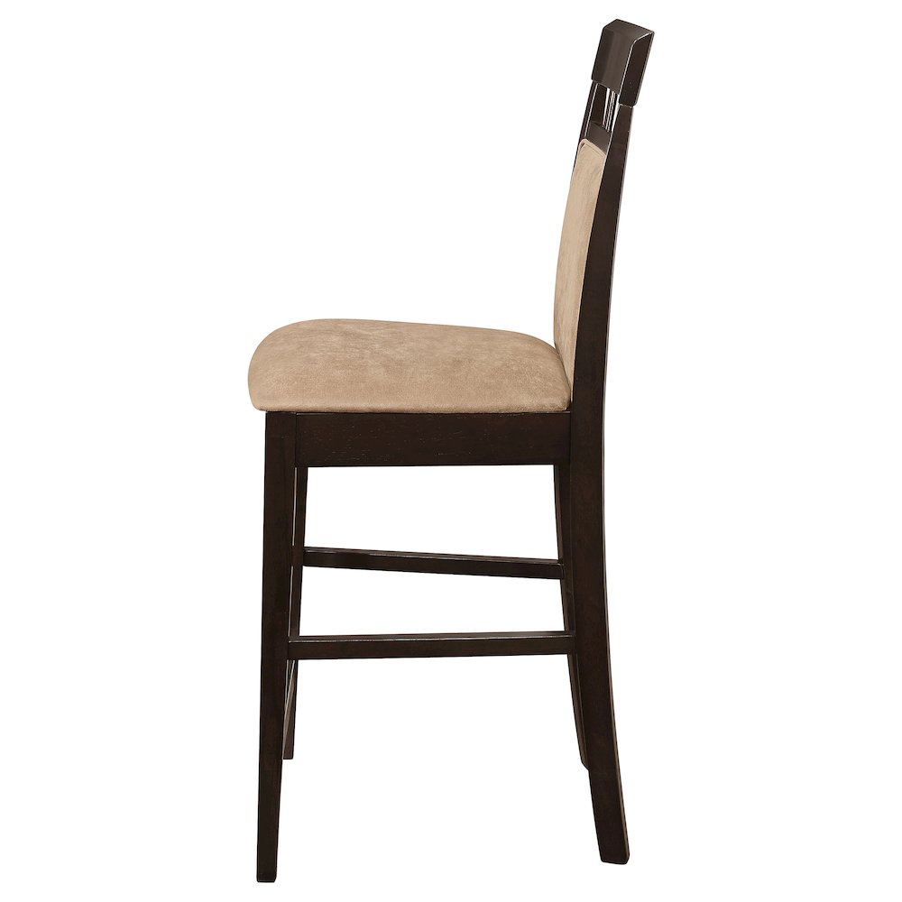 Gabriel Closed Back Counter Chair Cappuccino (Set of 2). Picture 6