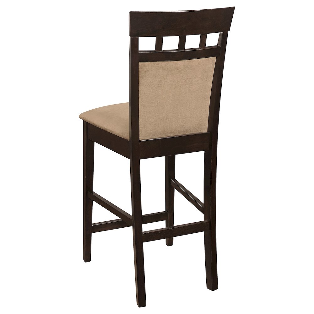 Gabriel Closed Back Counter Chair Cappuccino (Set of 2). Picture 7