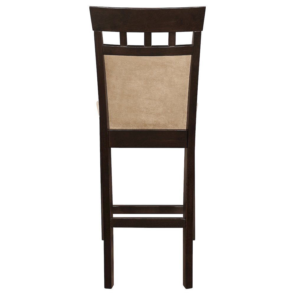 Gabriel Closed Back Counter Chair Cappuccino (Set of 2). Picture 8