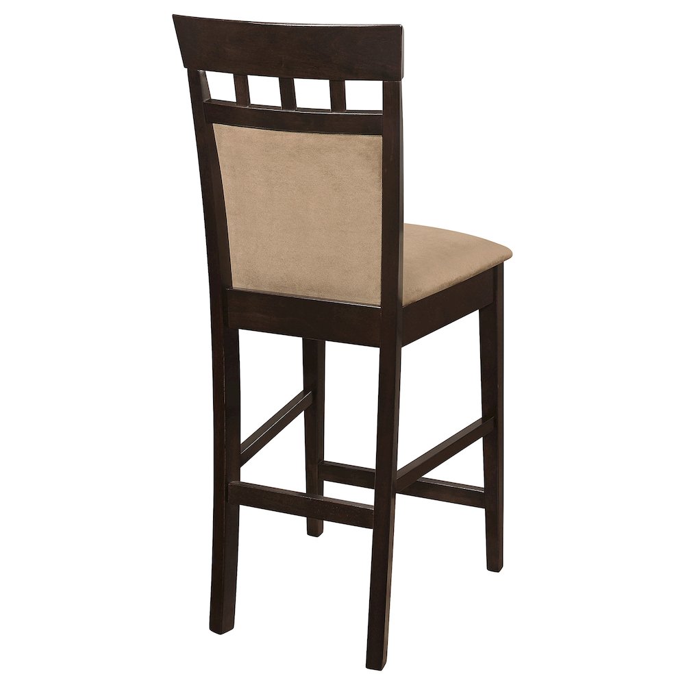 Gabriel Closed Back Counter Chair Cappuccino (Set of 2). Picture 9