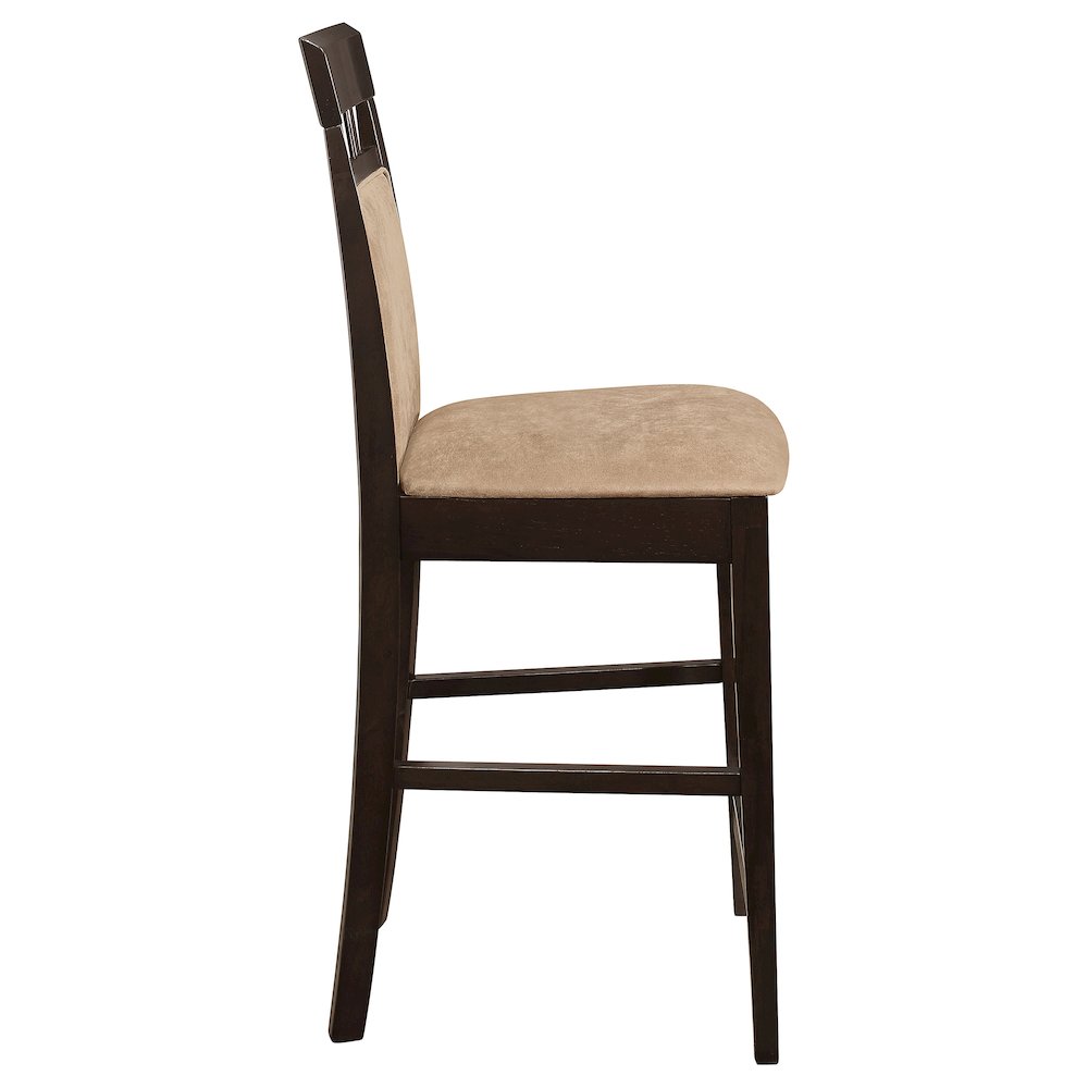 Gabriel Closed Back Counter Chair Cappuccino (Set of 2). Picture 10
