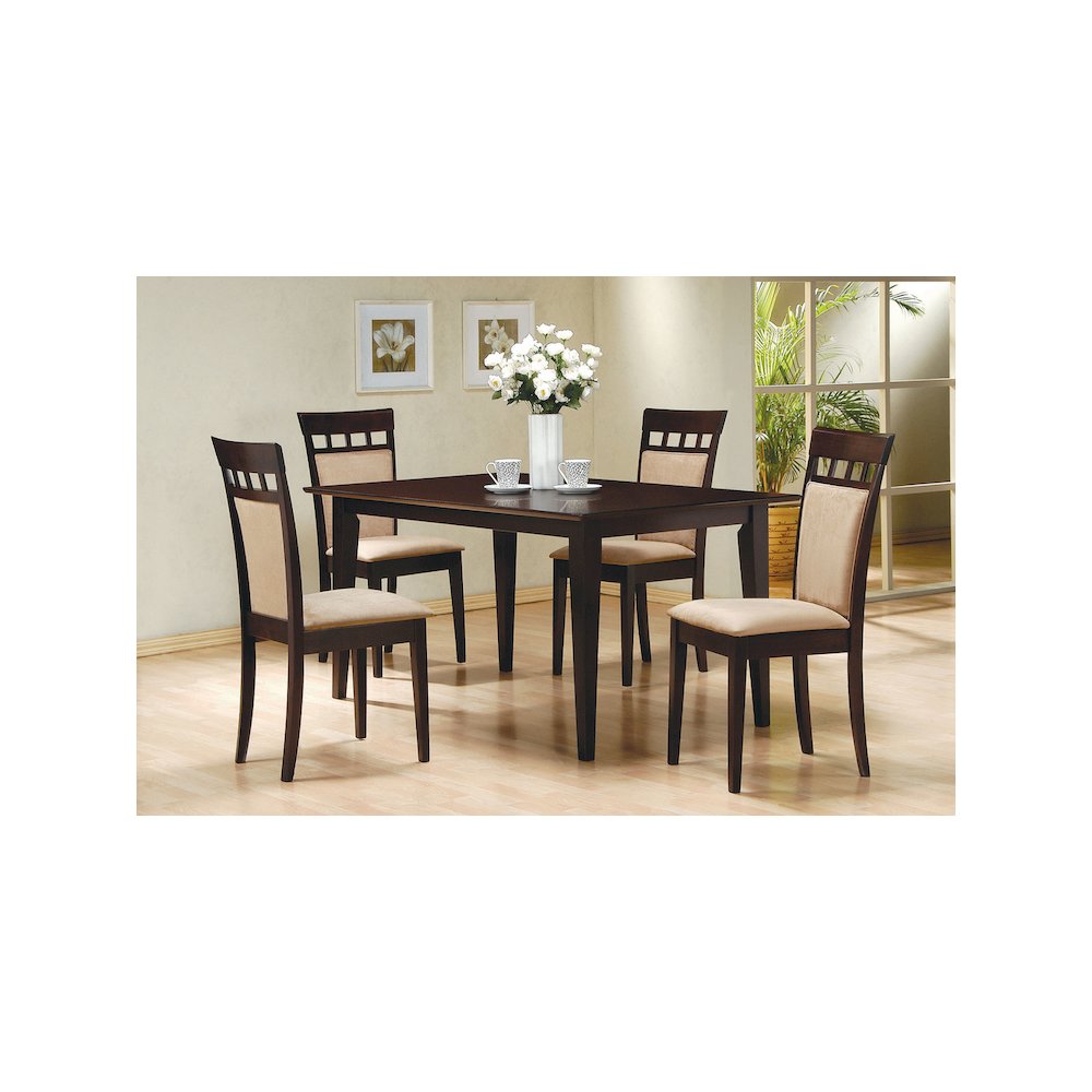 Gabriel Rectangular 59-inch Wood Dining Table Cappuccino. Picture 7