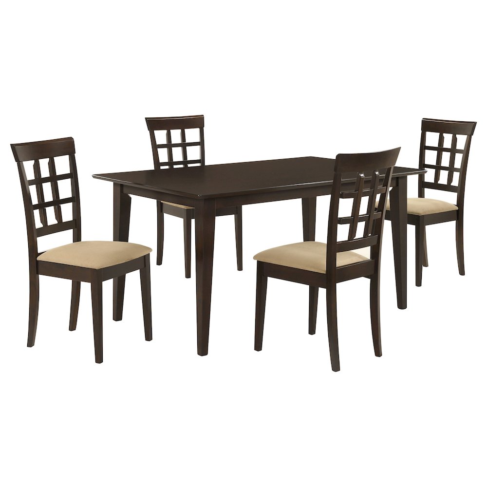 Gabriel 5-piece Rectangular 59-inch Dining Set Cappuccino. Picture 1