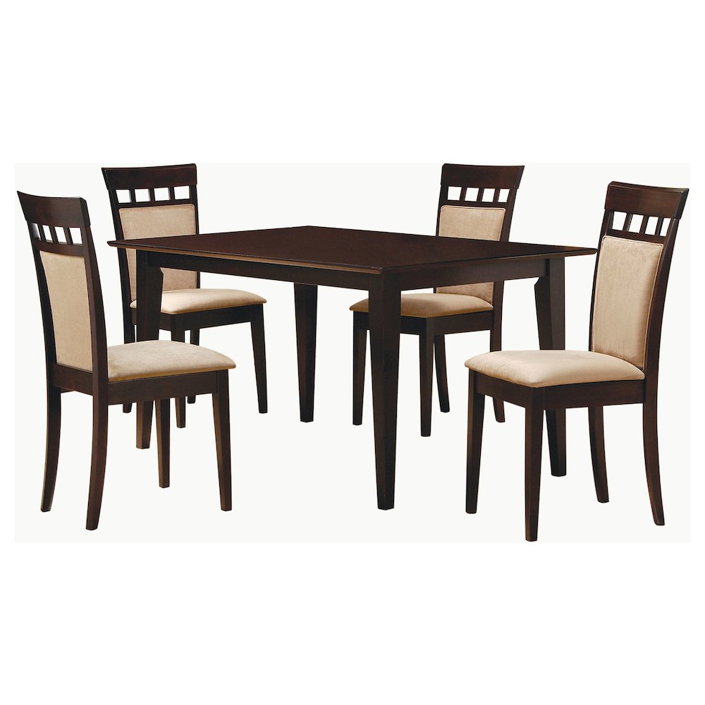 Gabriel 5-piece Rectangular 59-inch Dining Set Cappuccino. Picture 2