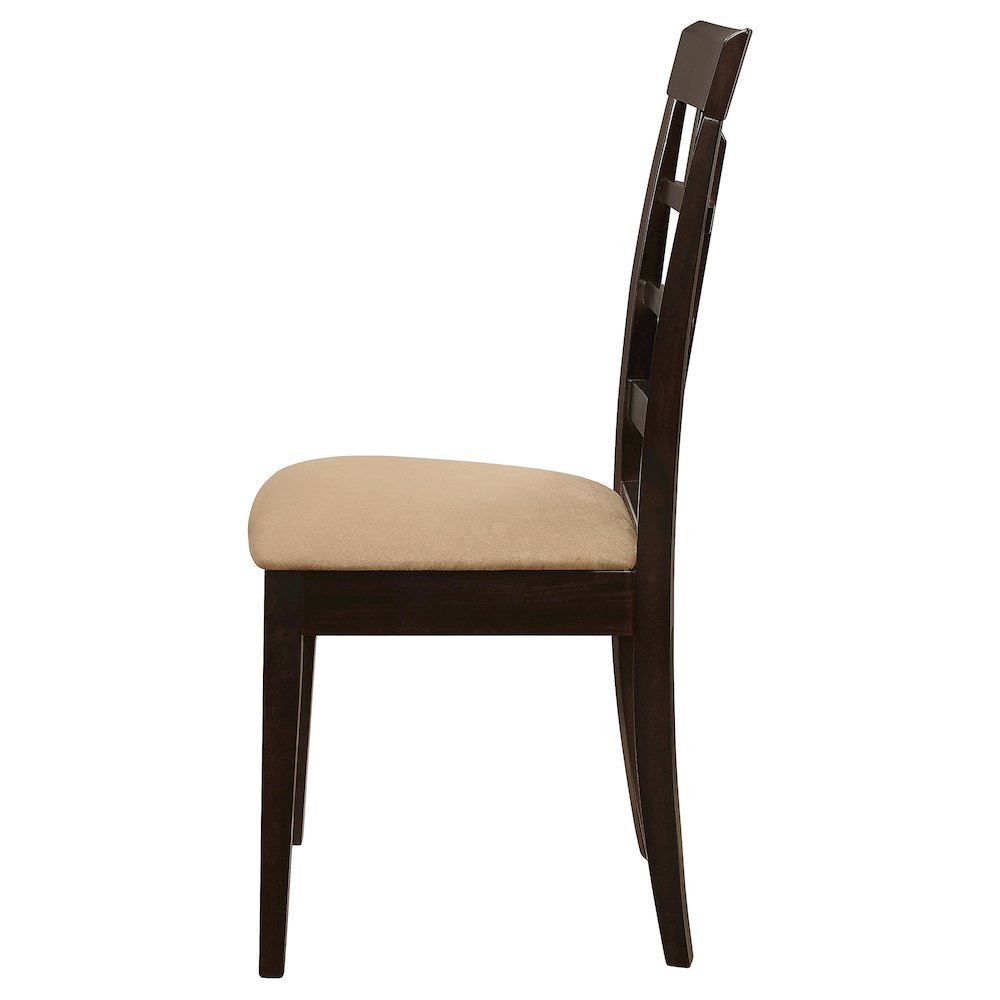 Gabriel Lattice Back Dining Side Chair Cappuccino (Set of 2). Picture 6