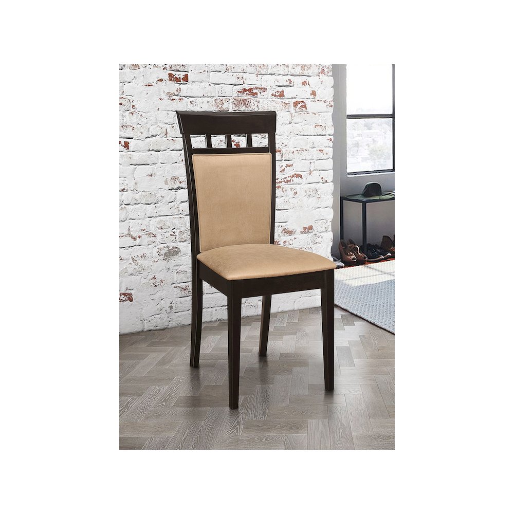 Gabriel Closed Back Dining Side Chair Cappuccino (Set of 2). Picture 11