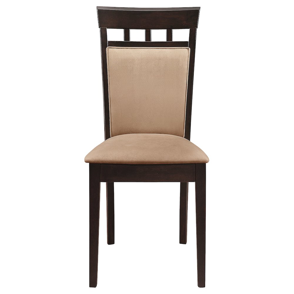 Gabriel Closed Back Dining Side Chair Cappuccino (Set of 2). Picture 4