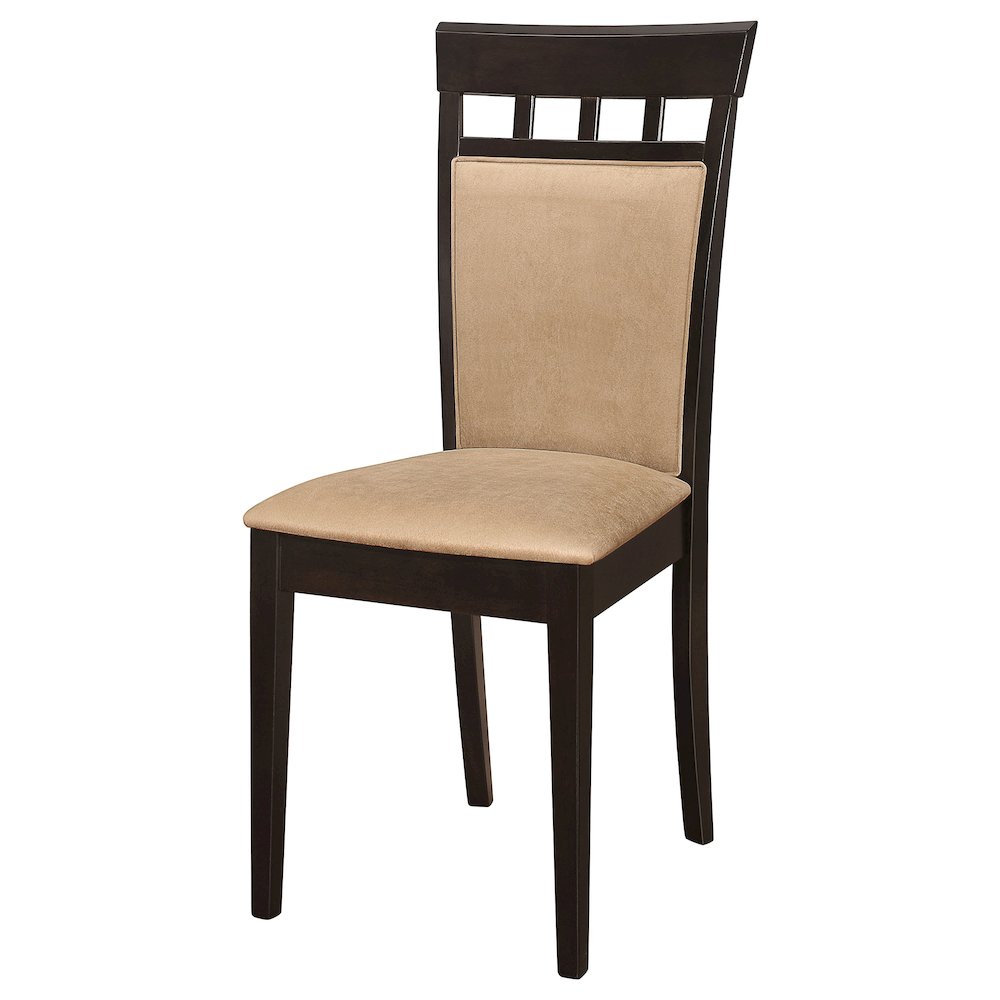 Gabriel Closed Back Dining Side Chair Cappuccino (Set of 2). Picture 5
