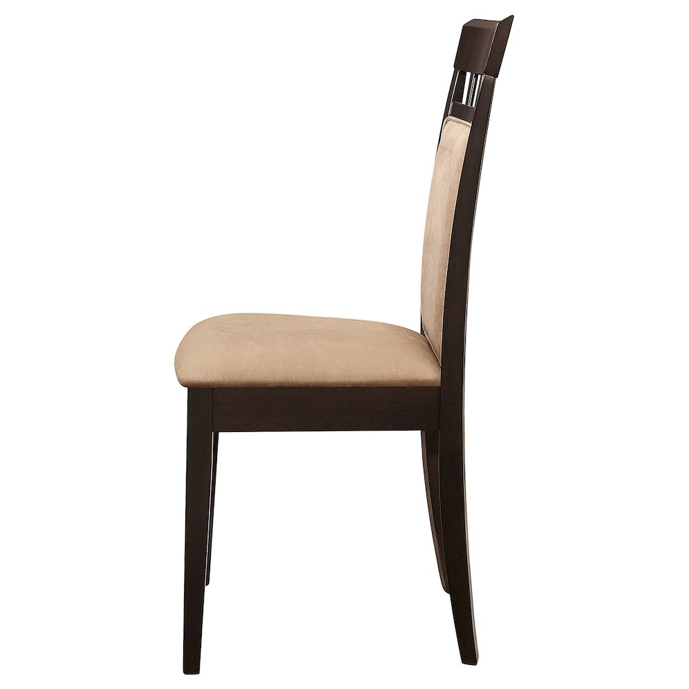Gabriel Closed Back Dining Side Chair Cappuccino (Set of 2). Picture 6