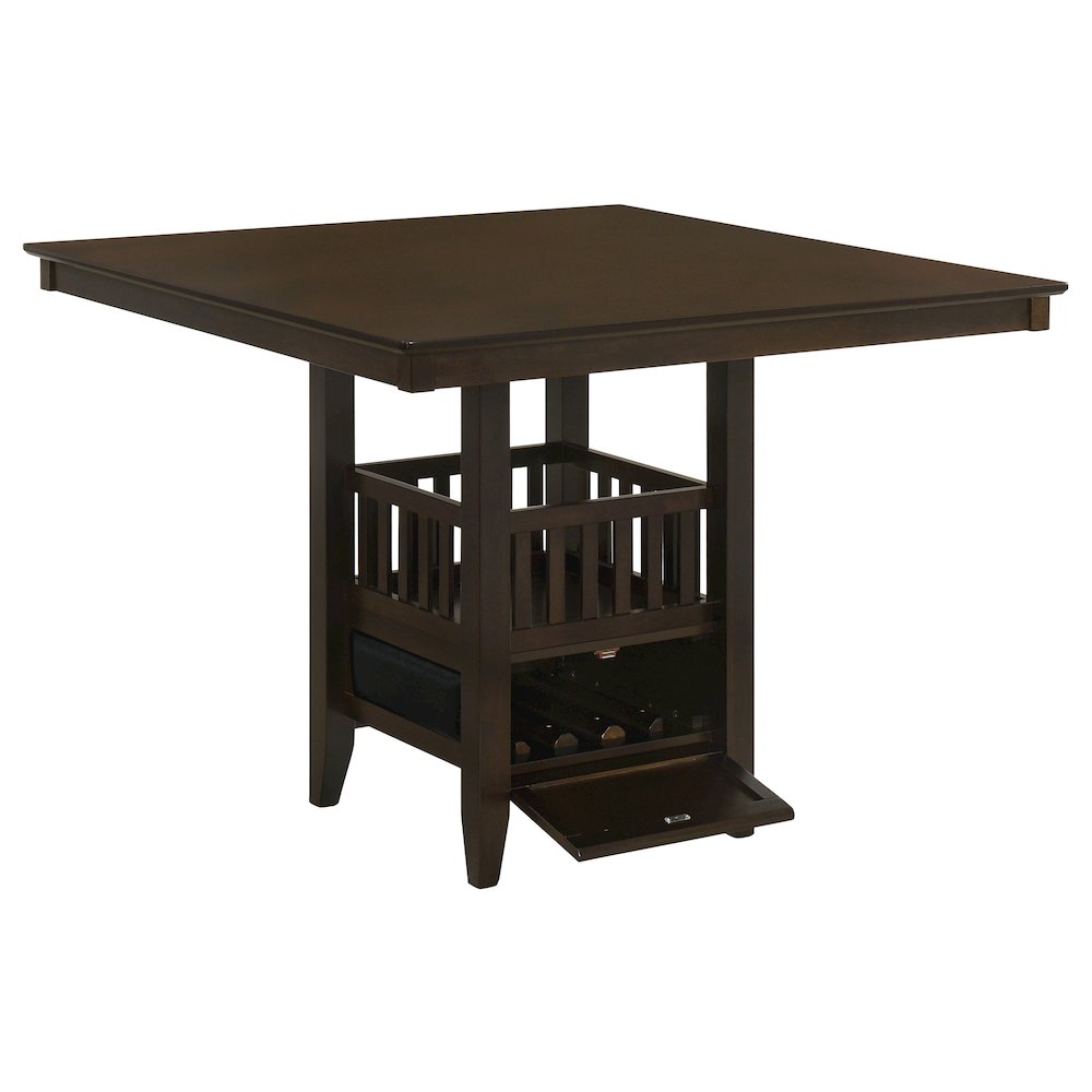 Jaden Square 47-inch Counter Height Dining Table Espresso. Picture 3