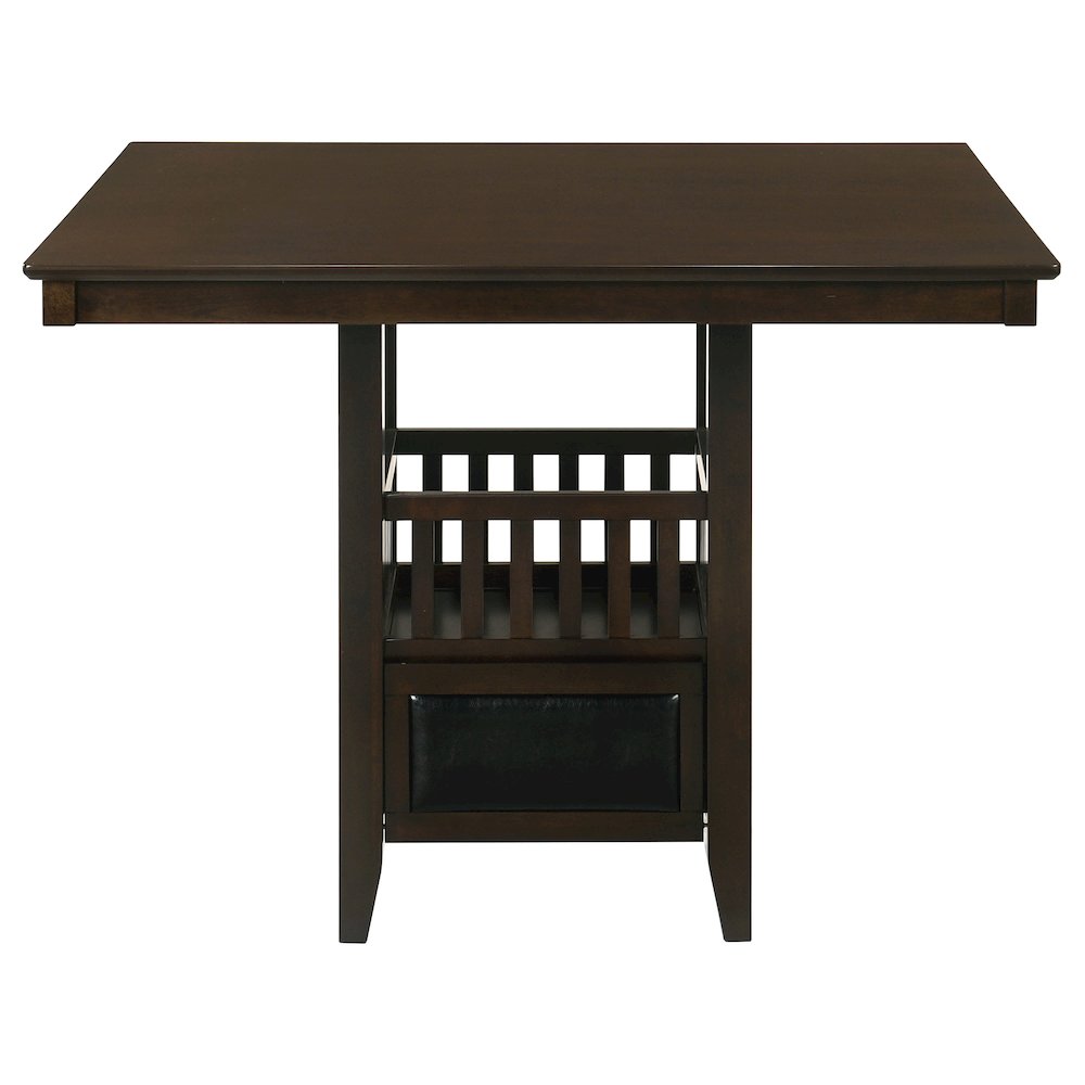 Jaden Square 47-inch Counter Height Dining Table Espresso. Picture 4