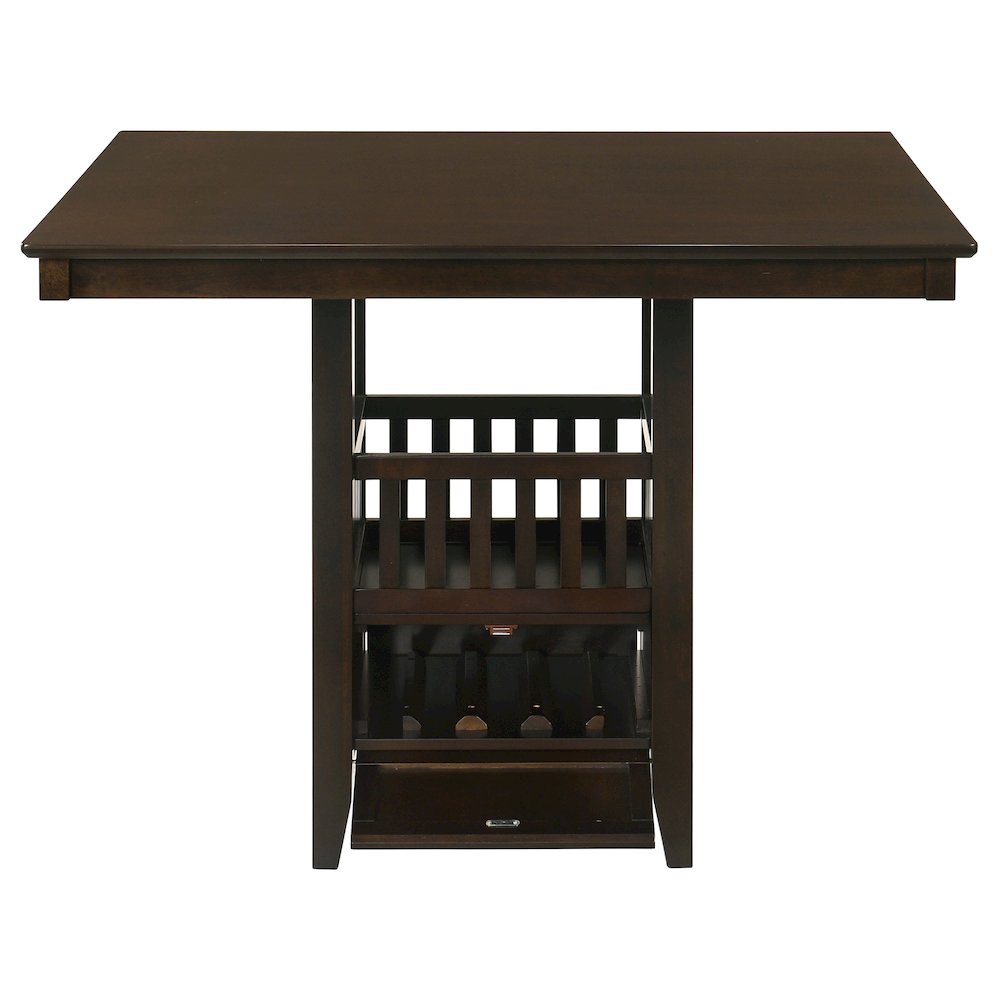 Jaden Square 47-inch Counter Height Dining Table Espresso. Picture 5