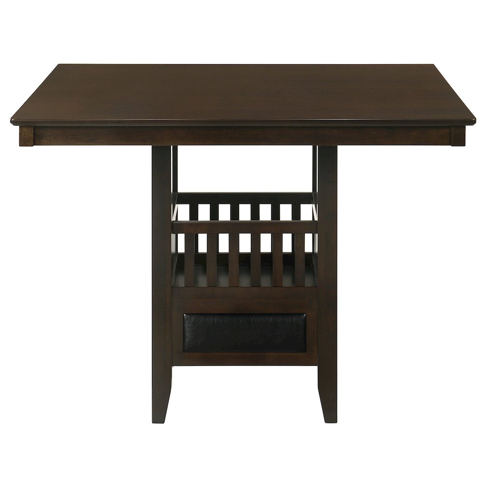 Jaden Square 47-inch Counter Height Dining Table Espresso. Picture 6