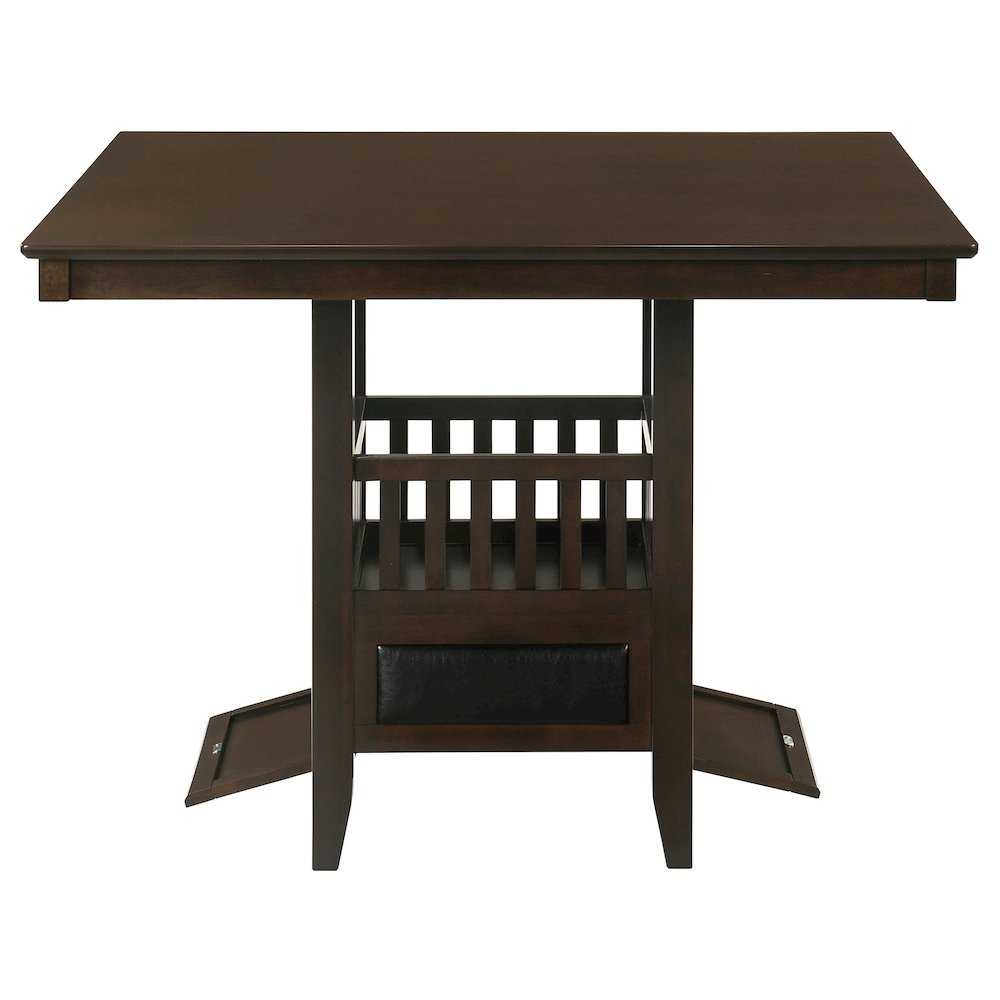 Jaden Square 47-inch Counter Height Dining Table Espresso. Picture 7