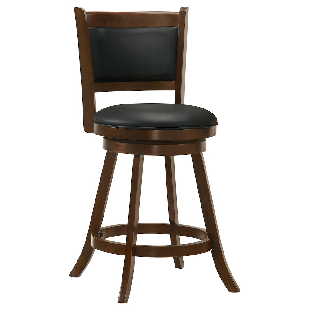 Broxton Upholstered Swivel Counter Chair Chestnut (Set of 2). Picture 3
