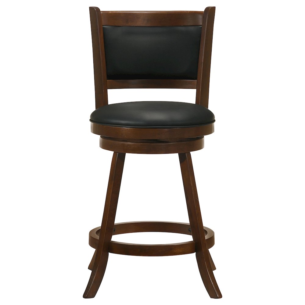 Broxton Upholstered Swivel Counter Chair Chestnut (Set of 2). Picture 4