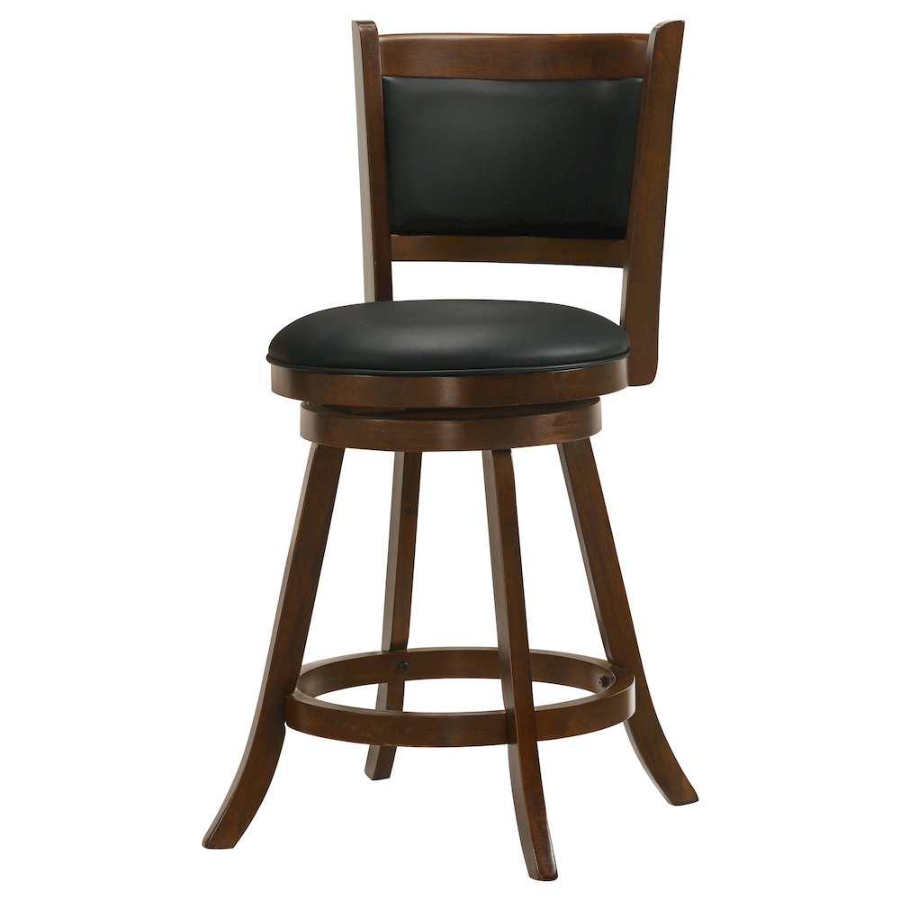 Broxton Upholstered Swivel Counter Chair Chestnut (Set of 2). Picture 5