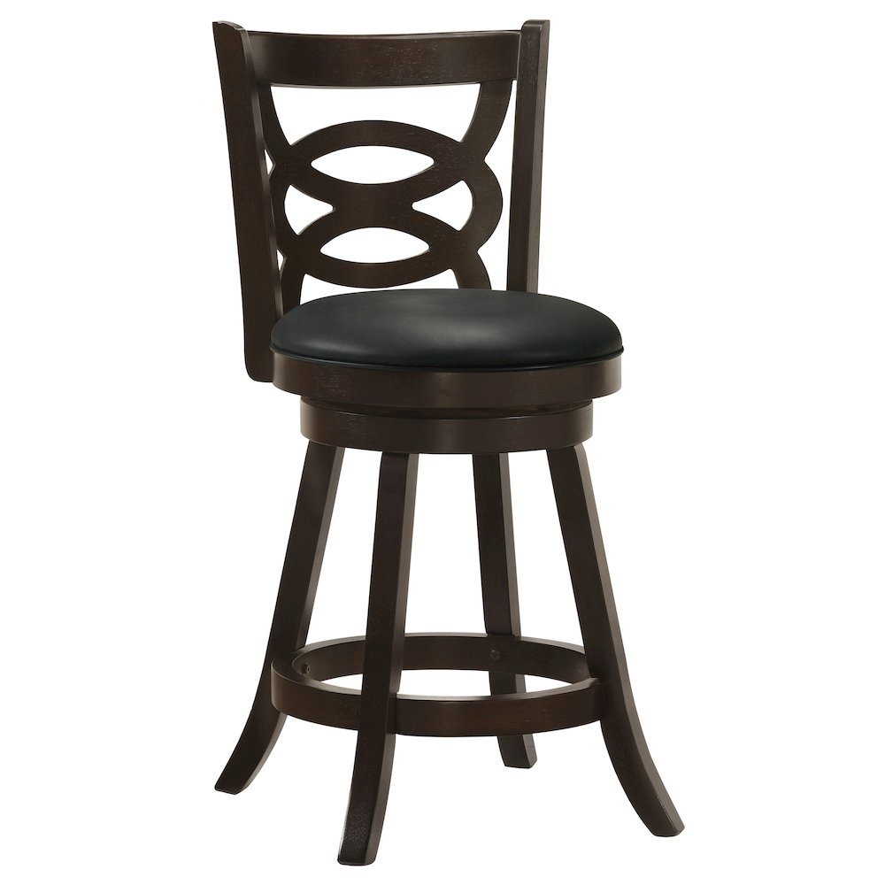 Calecita Wood Swivel Counter Stool Cappuccino (Set of 2). Picture 3