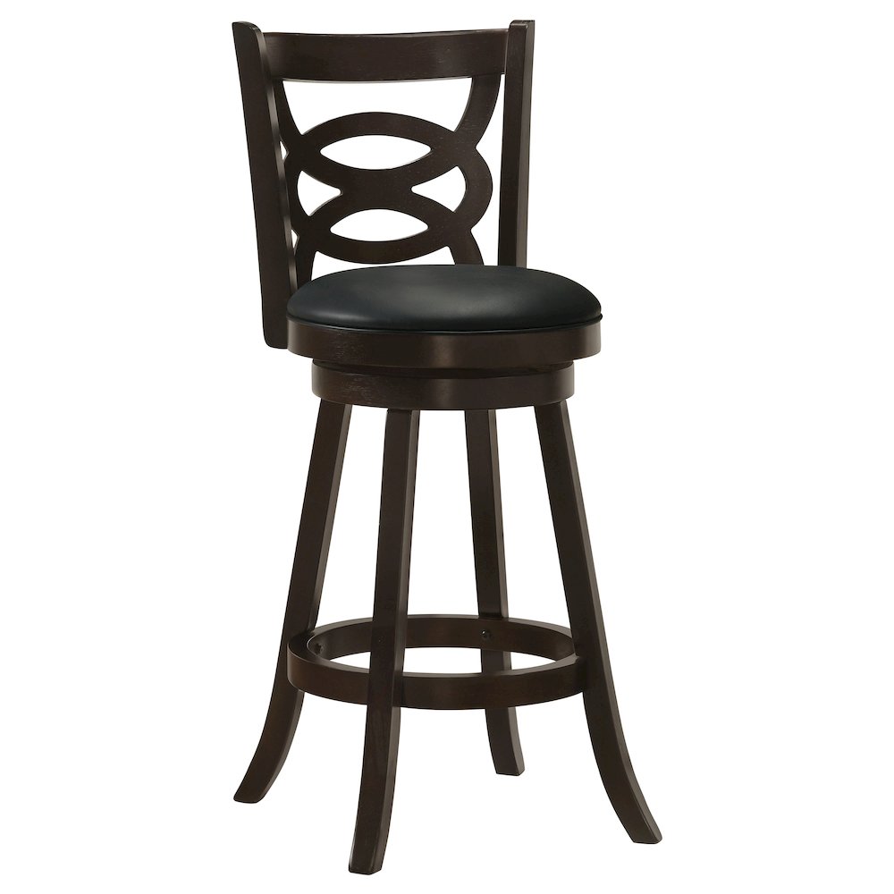 Calecita Wood Swivel Bar Stool Cappuccino (Set of 2). Picture 3
