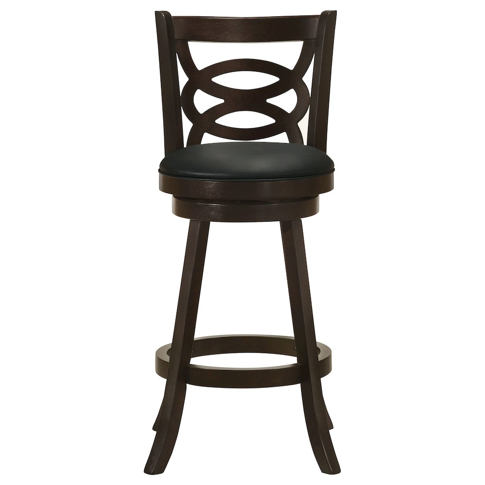 Calecita Wood Swivel Bar Stool Cappuccino (Set of 2). Picture 4