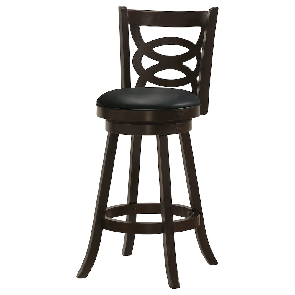 Calecita Wood Swivel Bar Stool Cappuccino (Set of 2). Picture 5