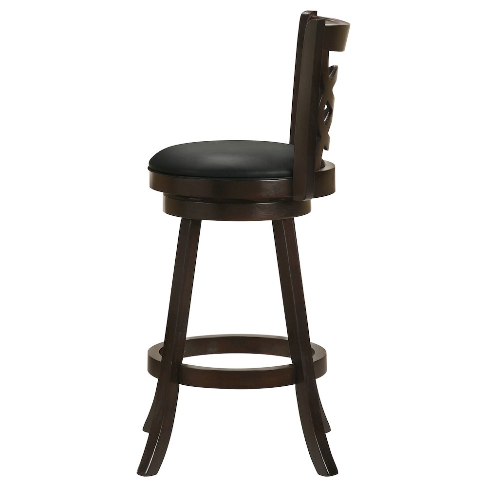 Calecita Wood Swivel Bar Stool Cappuccino (Set of 2). Picture 6