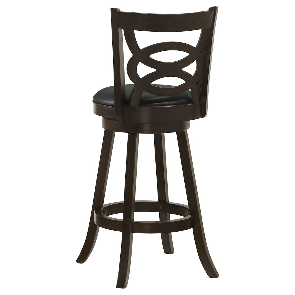 Calecita Wood Swivel Bar Stool Cappuccino (Set of 2). Picture 7
