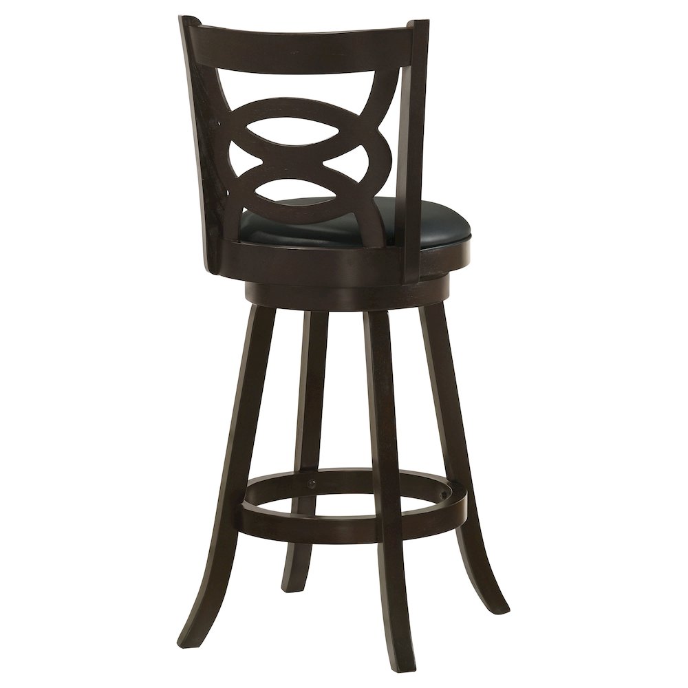 Calecita Wood Swivel Bar Stool Cappuccino (Set of 2). Picture 8