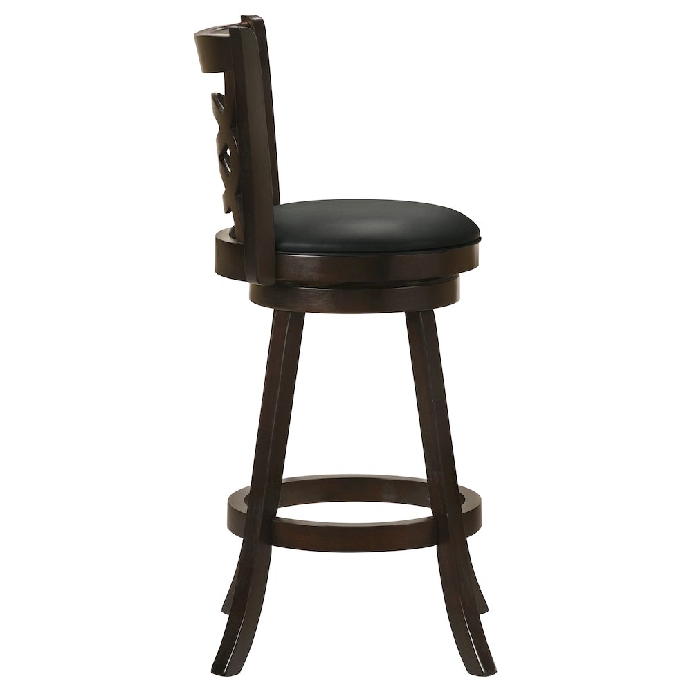 Calecita Wood Swivel Bar Stool Cappuccino (Set of 2). Picture 9