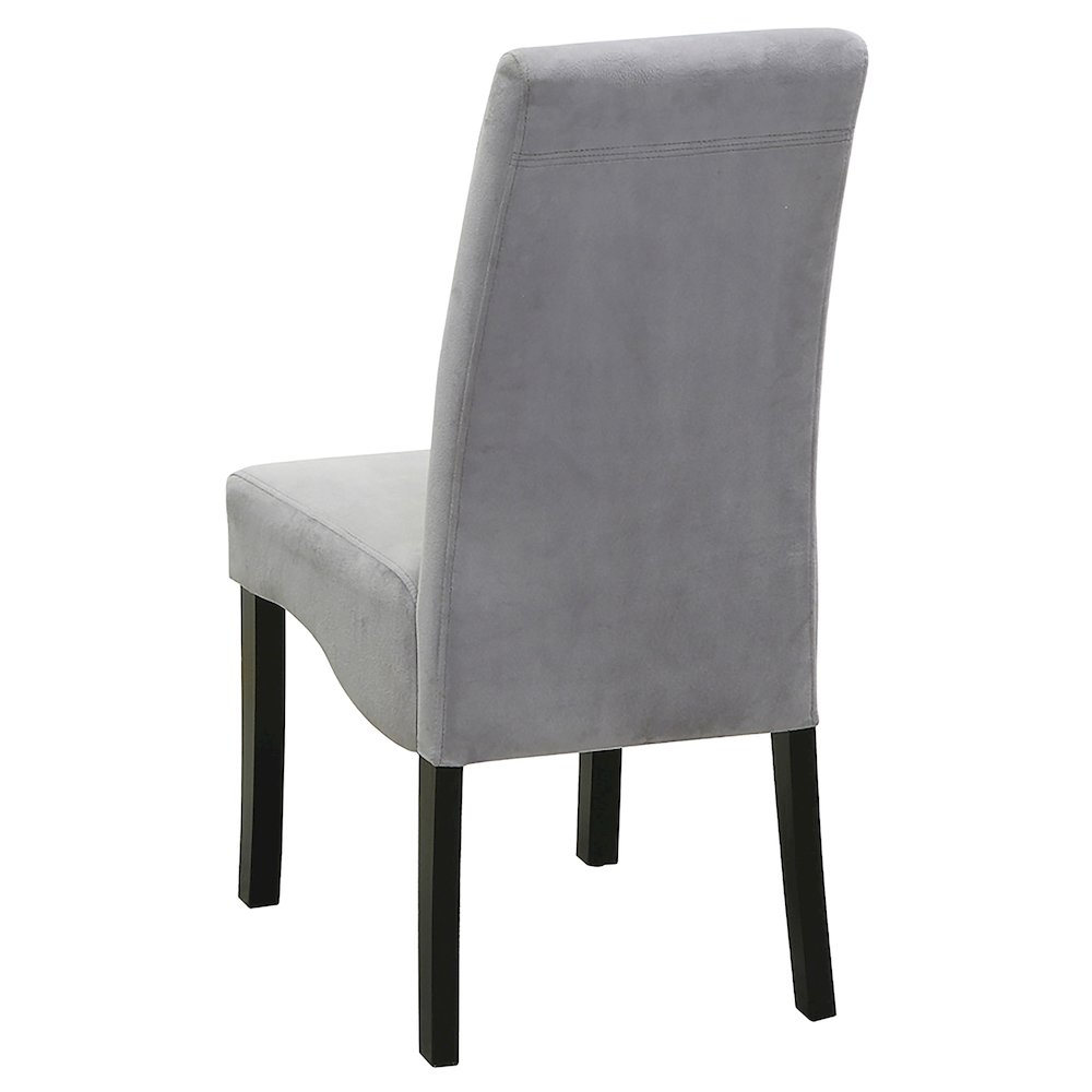 Stanton Velvet Upholstered Dining Side Chair Grey (Set of 2). Picture 4
