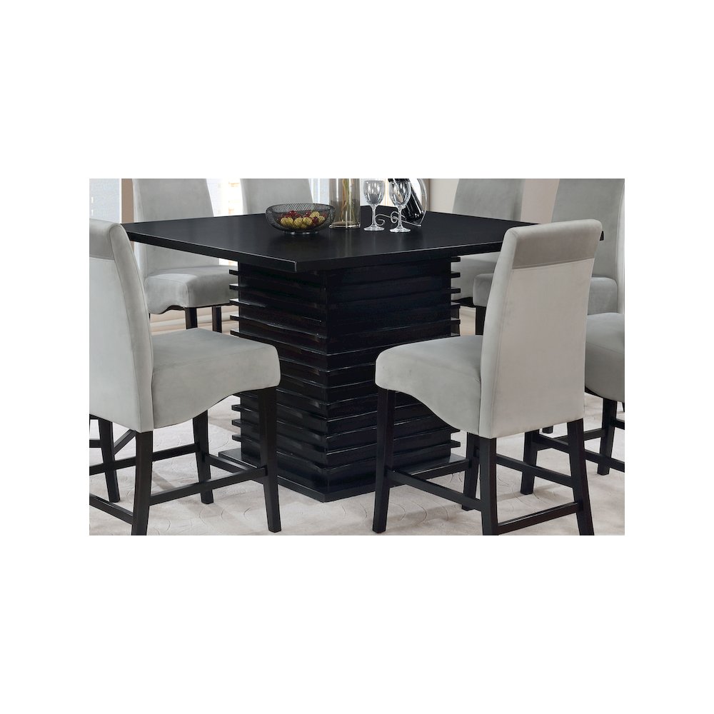 Stanton Square 54-inch Counter Height Dining Table Black. Picture 3