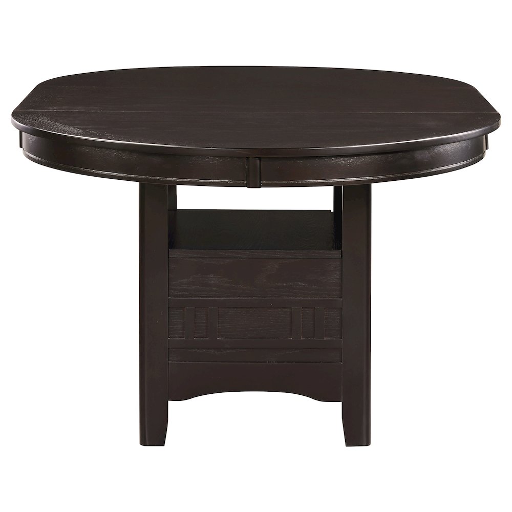 Lavon Oval 60-inch Extension Leaf Dining Table Espresso. Picture 4
