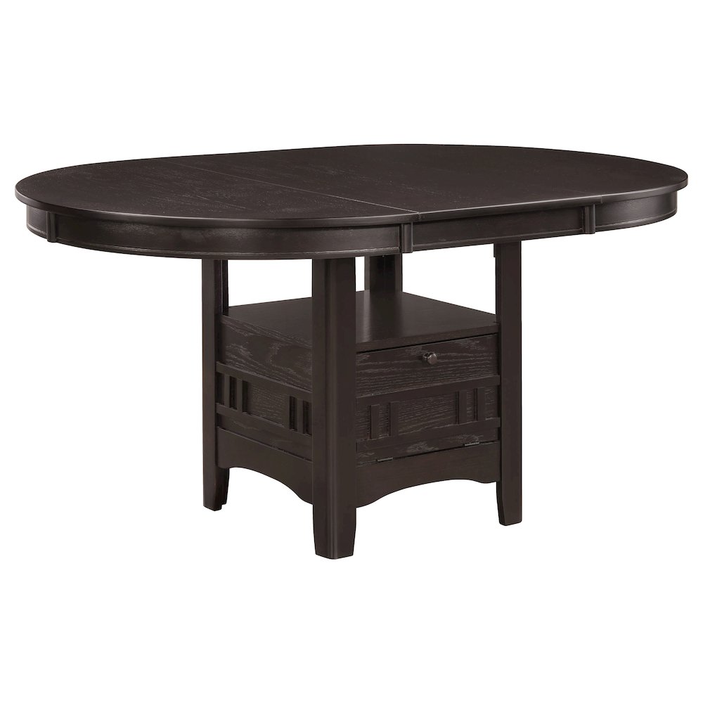 Lavon 5-piece Oval Extension Leaf Dining Set Espresso. Picture 2