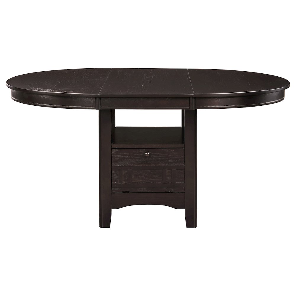 Lavon 5-piece Oval Extension Leaf Dining Set Espresso. Picture 3