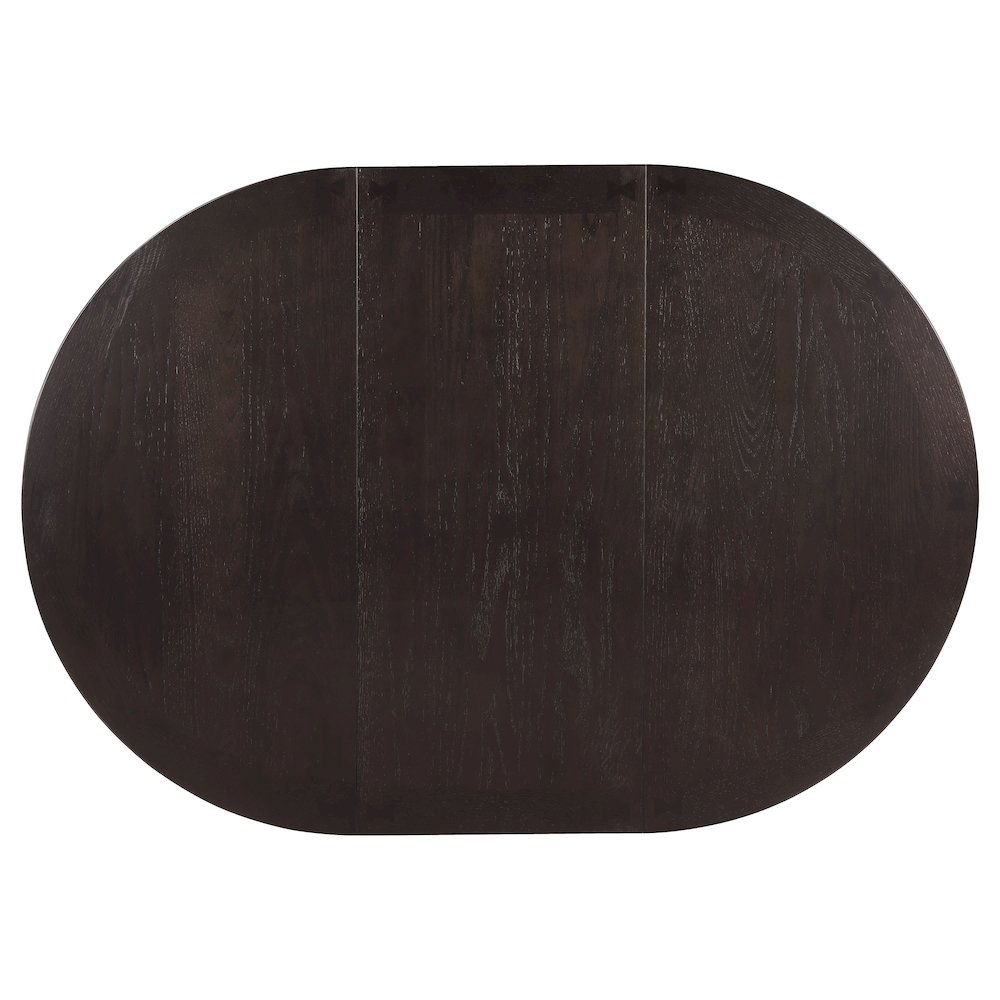 Lavon 5-piece Oval Extension Leaf Dining Set Espresso. Picture 9