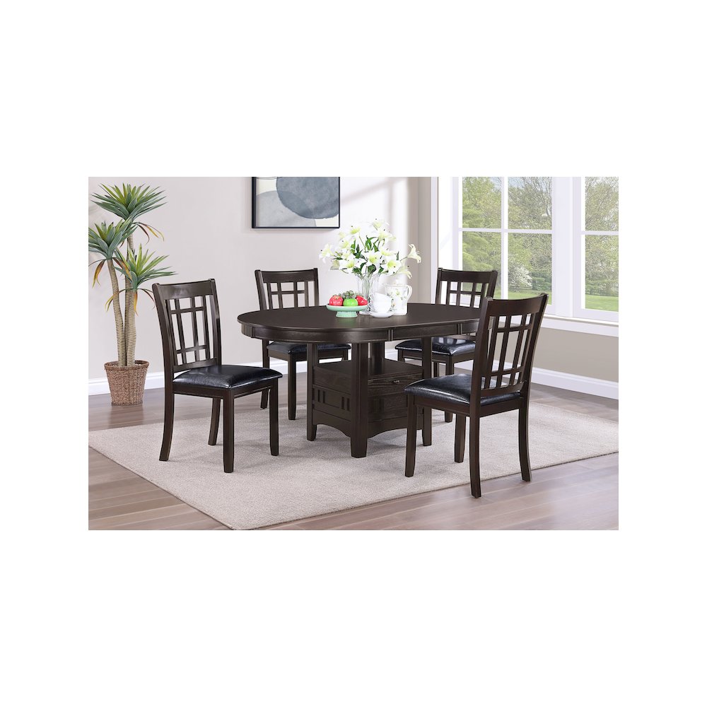 Lavon Wood Dining Side Chair Espresso (Set of 2). Picture 13