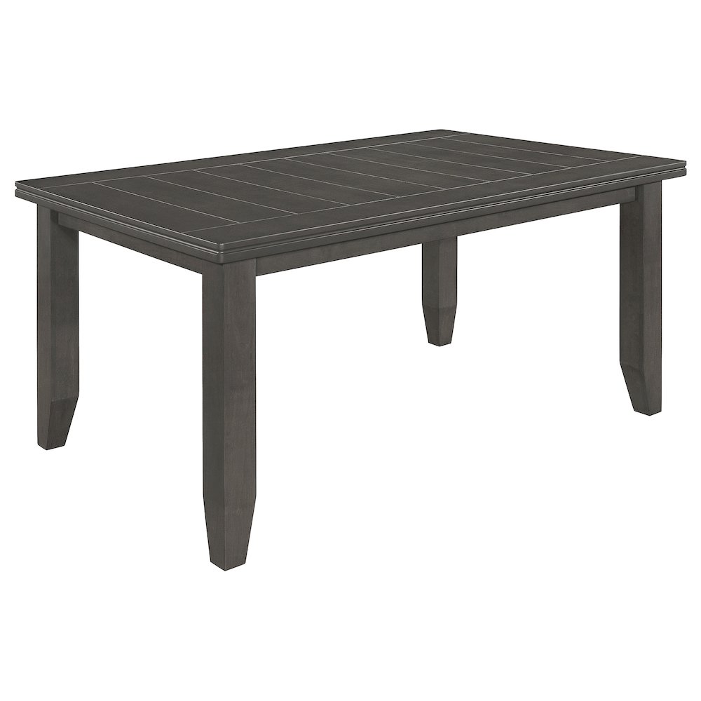 Dalila 5-piece Rectangular Dining Table Set Dark Grey. Picture 3