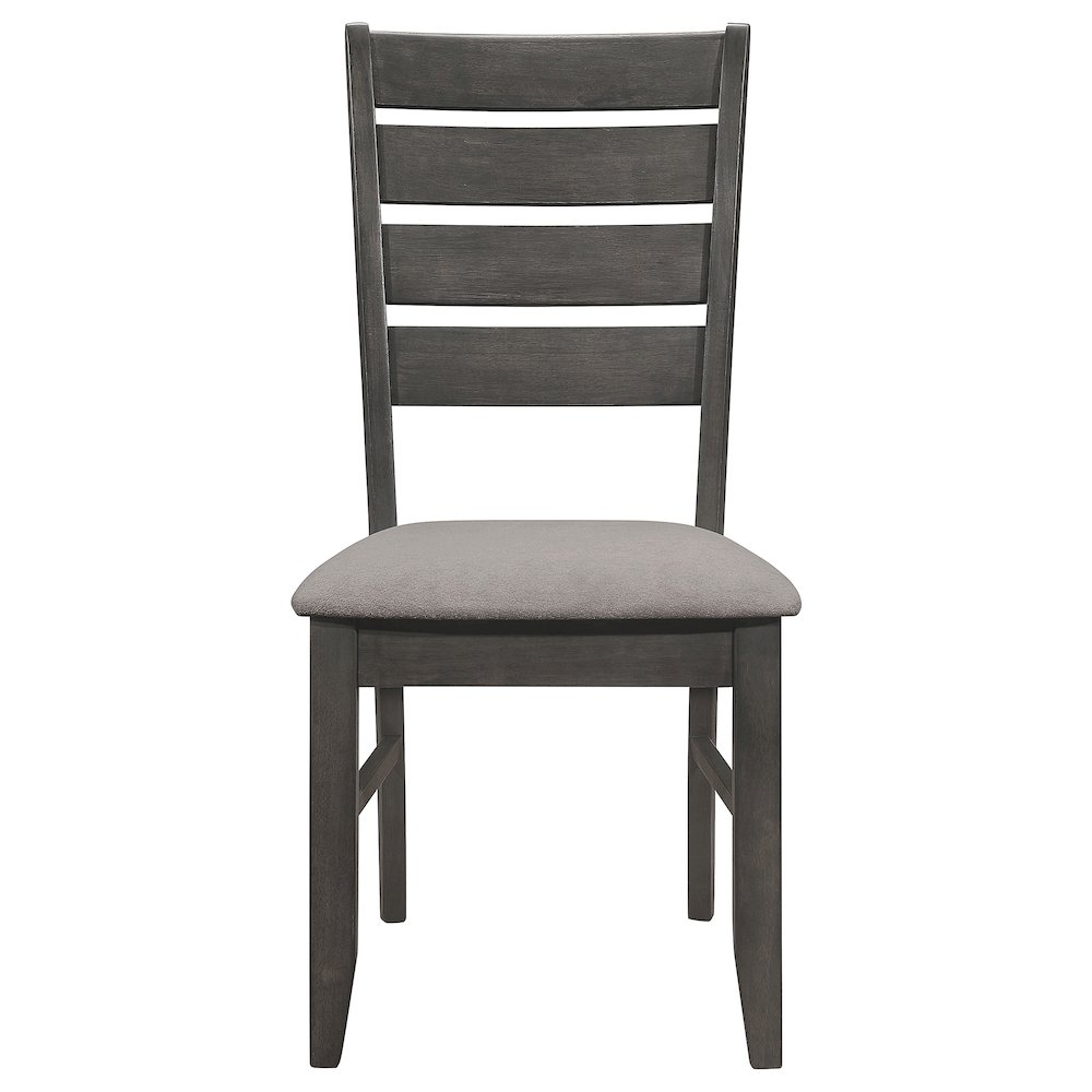 Dalila 5-piece Rectangular Dining Table Set Dark Grey. Picture 7