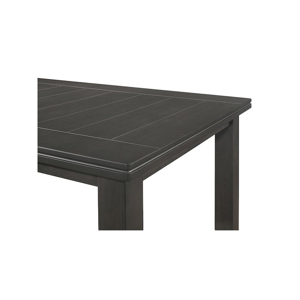 Dalila 5-piece Rectangular Dining Table Set Dark Grey. Picture 12