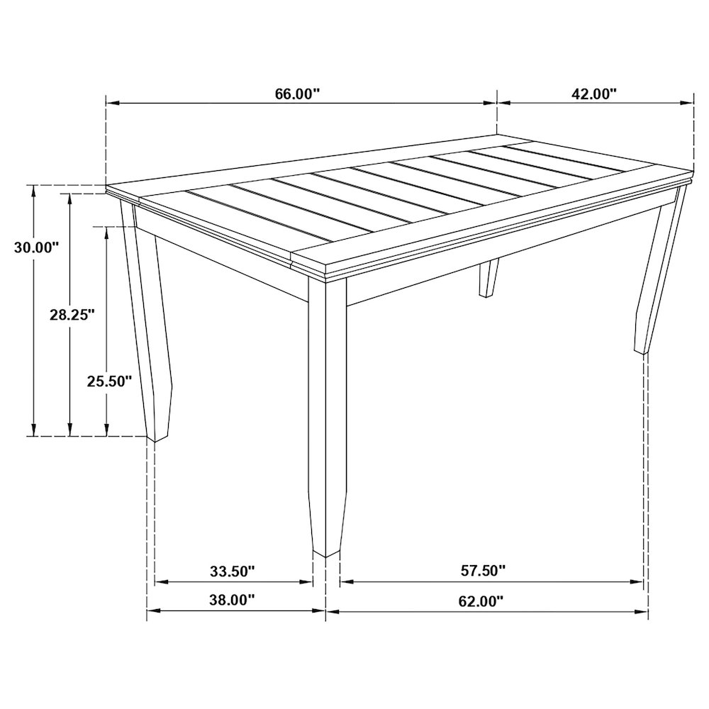 Dalila 6-piece Rectangular Dining Table Set Cappuccino. Picture 13