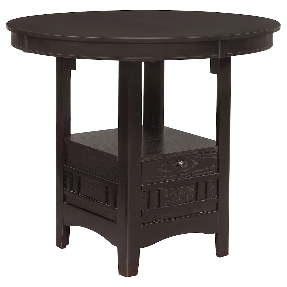 Lavon Oval 60-inch Extension Counter Dining Table Espresso. Picture 3