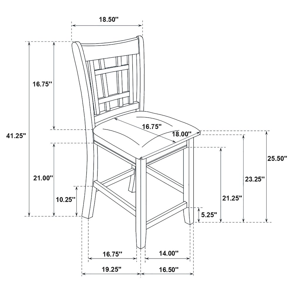 Lavon 5-piece Oval Counter Height Dining Set Espresso. Picture 12