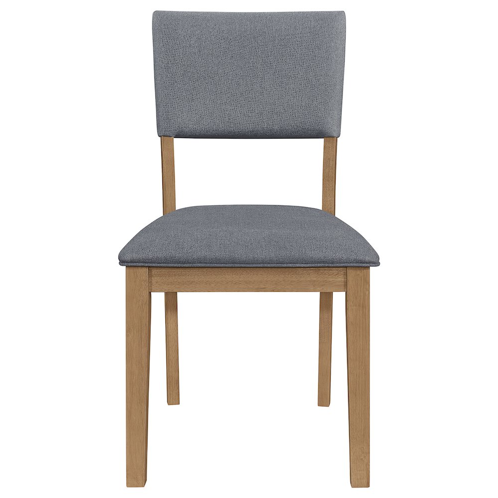 Sharon Fabric Upholstered Dining Side Chair Brown (Set of 2). Picture 4