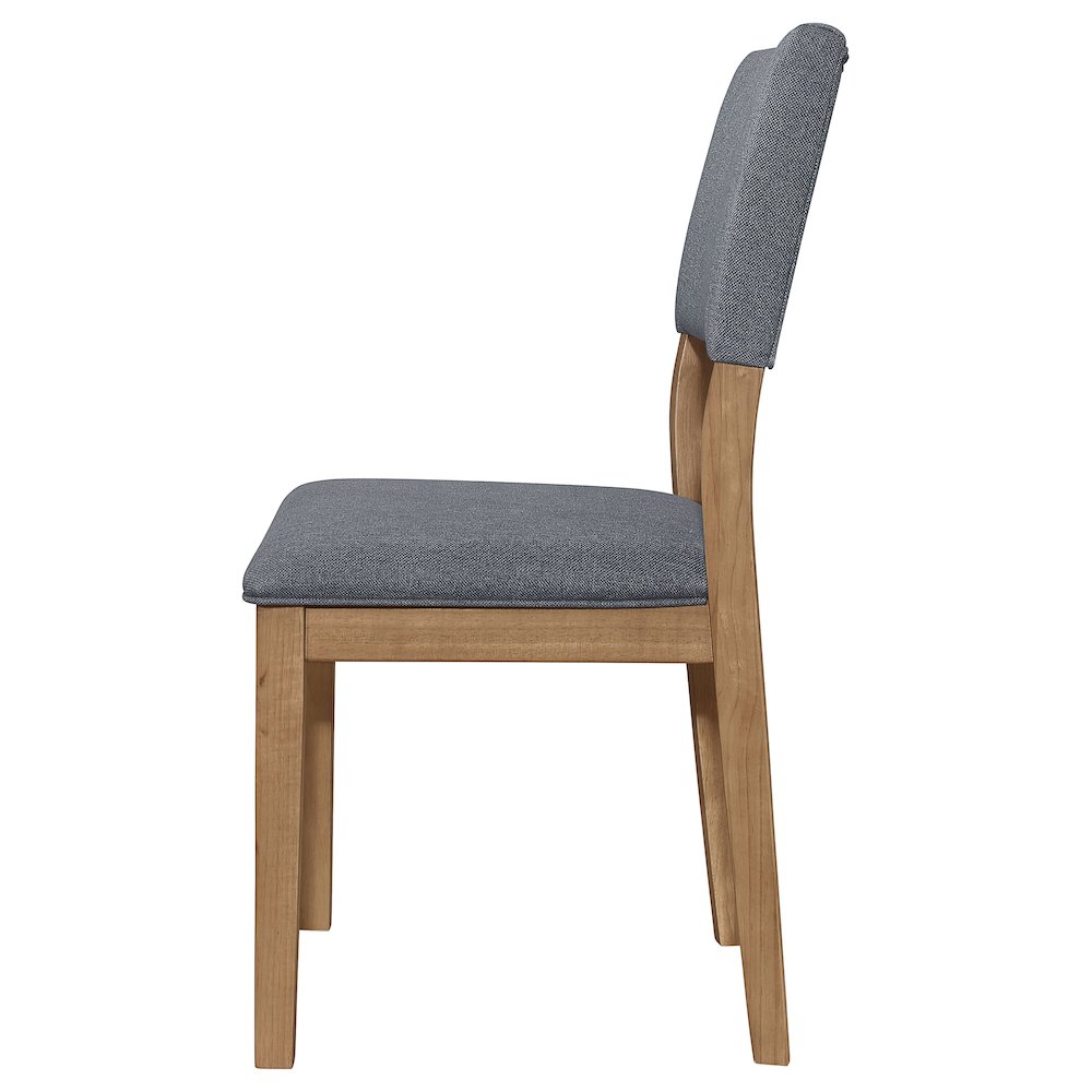 Sharon Fabric Upholstered Dining Side Chair Brown (Set of 2). Picture 6