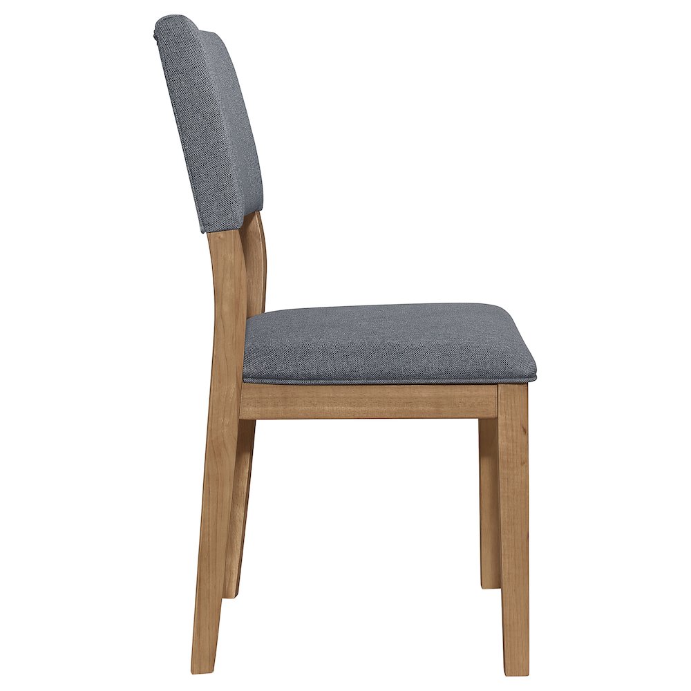 Sharon Fabric Upholstered Dining Side Chair Brown (Set of 2). Picture 9