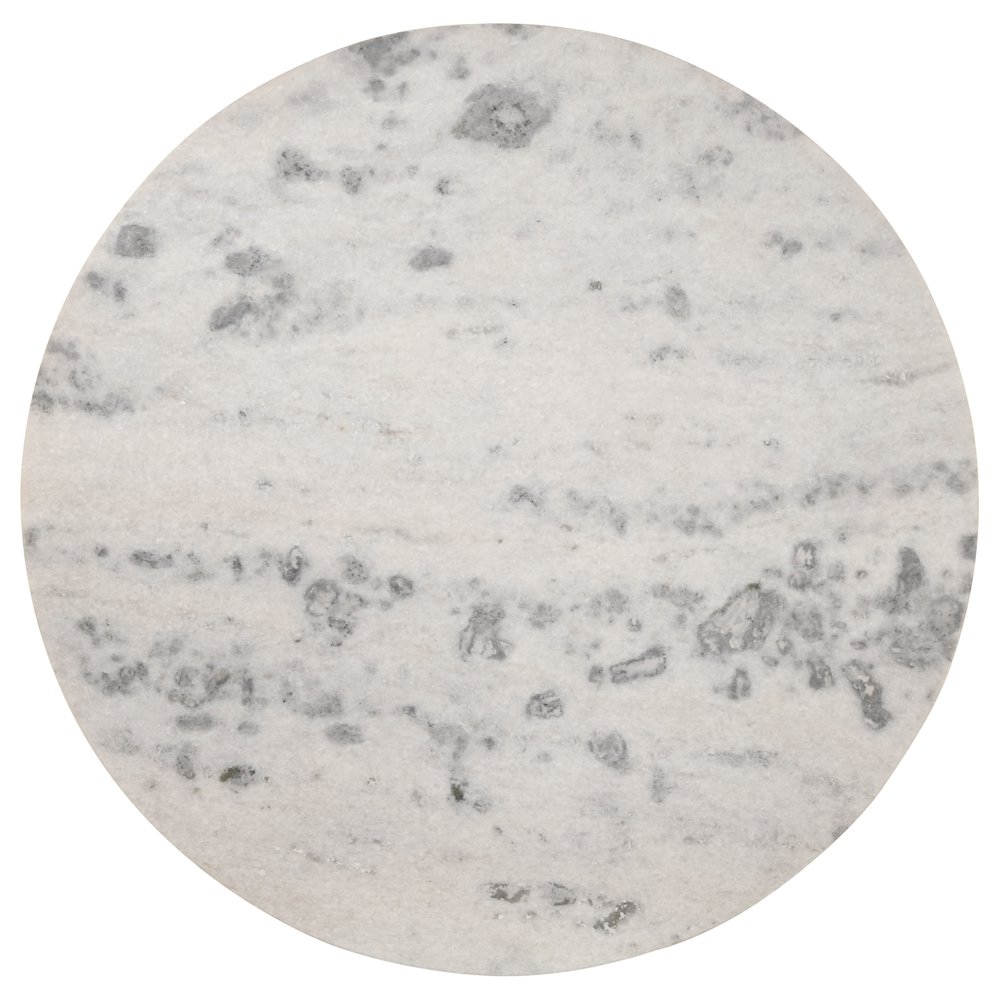 Ortega Round 46-inch Marble Top Wood Dining Table Natural. Picture 7