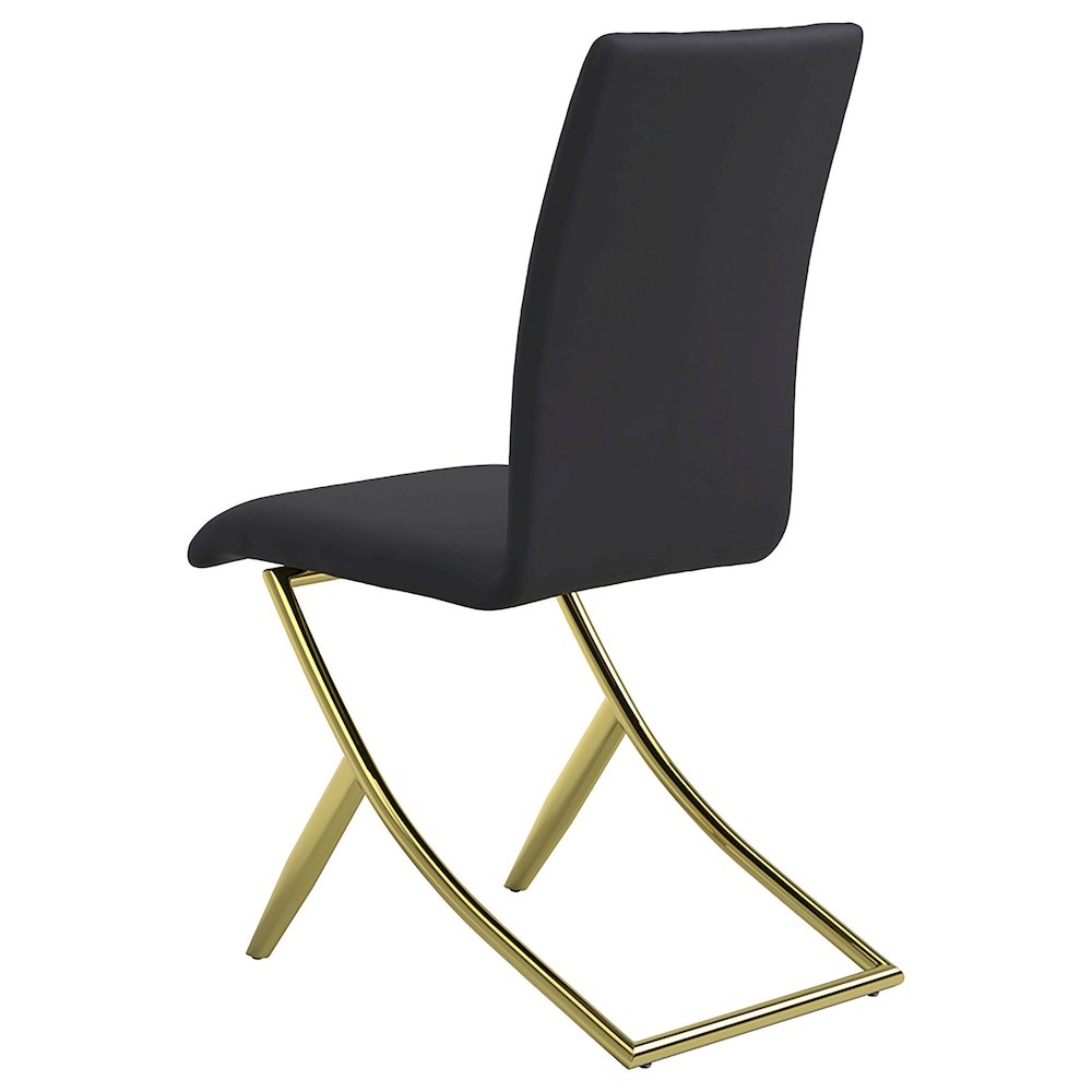 Carmelia Upholstered Dining Side Chair Black (Set of 4). Picture 7
