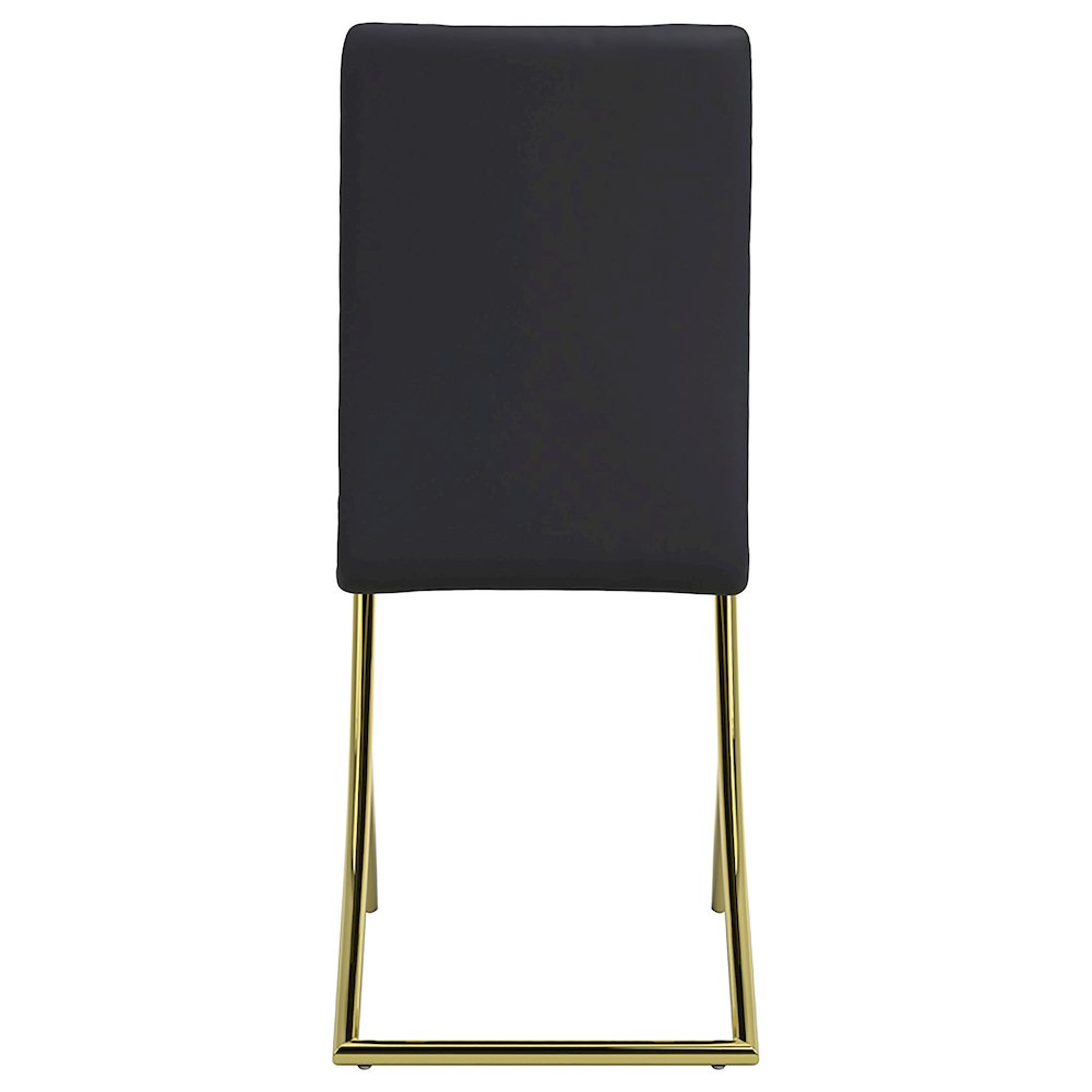 Carmelia Upholstered Dining Side Chair Black (Set of 4). Picture 8