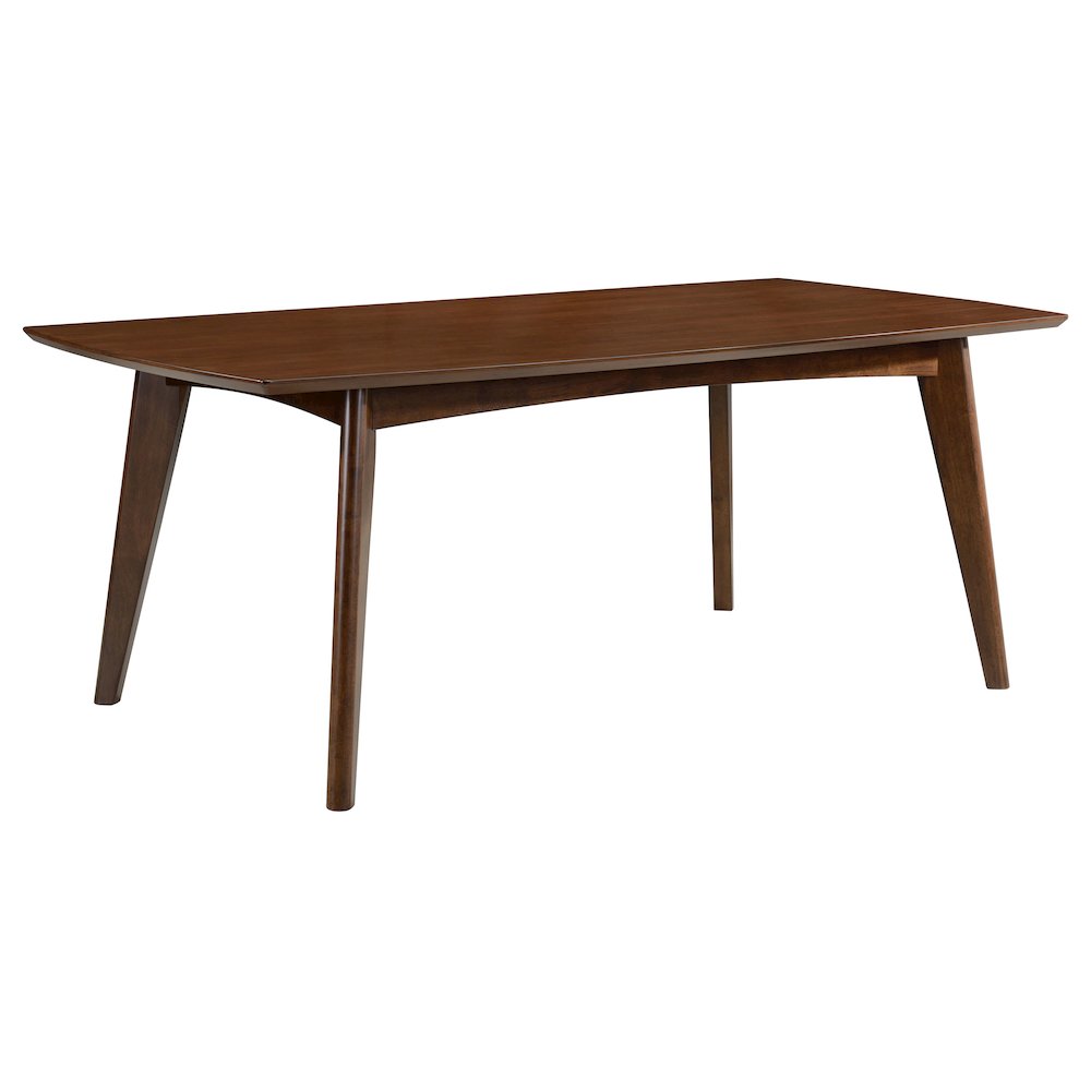 Malone Rectangular 78-inch Wood Dining Table Dark Walnut. Picture 1